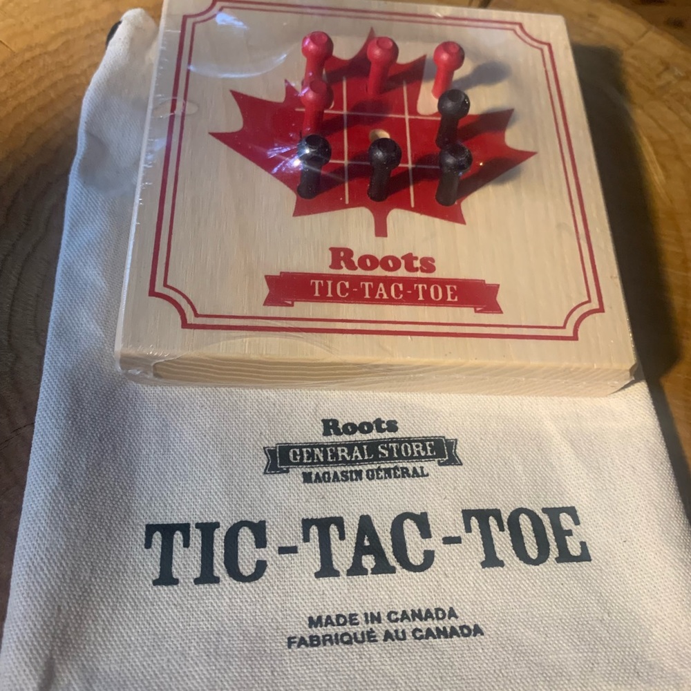 Roots Tic-Tac-Toe Game made by Toy Makers of Lunenburg